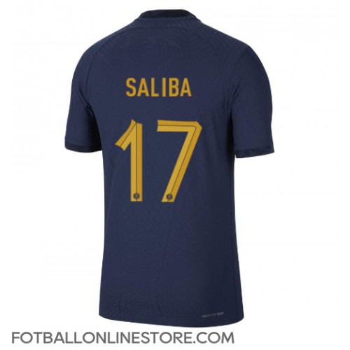 Billige Frankrike William Saliba #17 Hjemmetrøye VM 2022 Kortermet